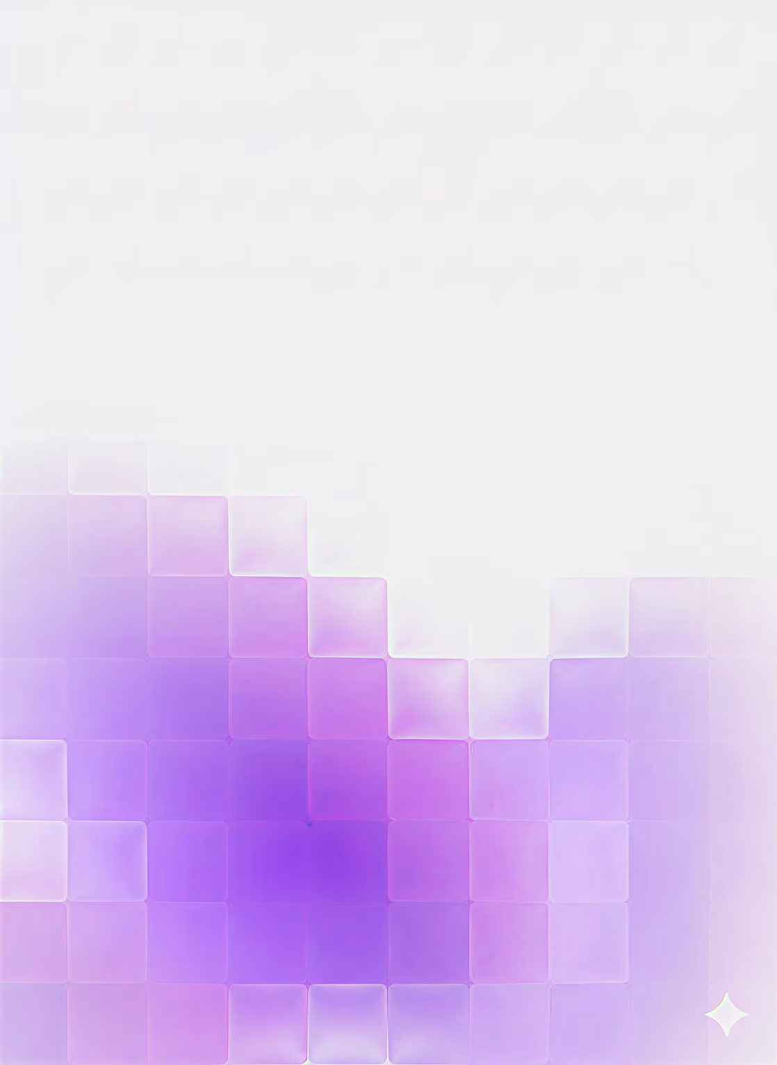 Soft purple rhombus gradient representing clarity, transparency, and innovation in reporting.